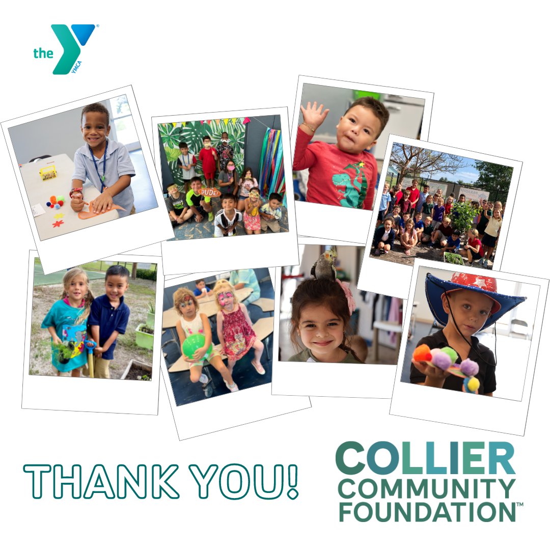 YMCAMarco's tweet photo. Thank you, Collier Community Foundation, @CollierCFFL for supporting our Early Learning & Afterschool programs and the families that need us the most! #CollierComesTogether #WhereOurGrantsGo https://t.co/LUbqcy8UaY
