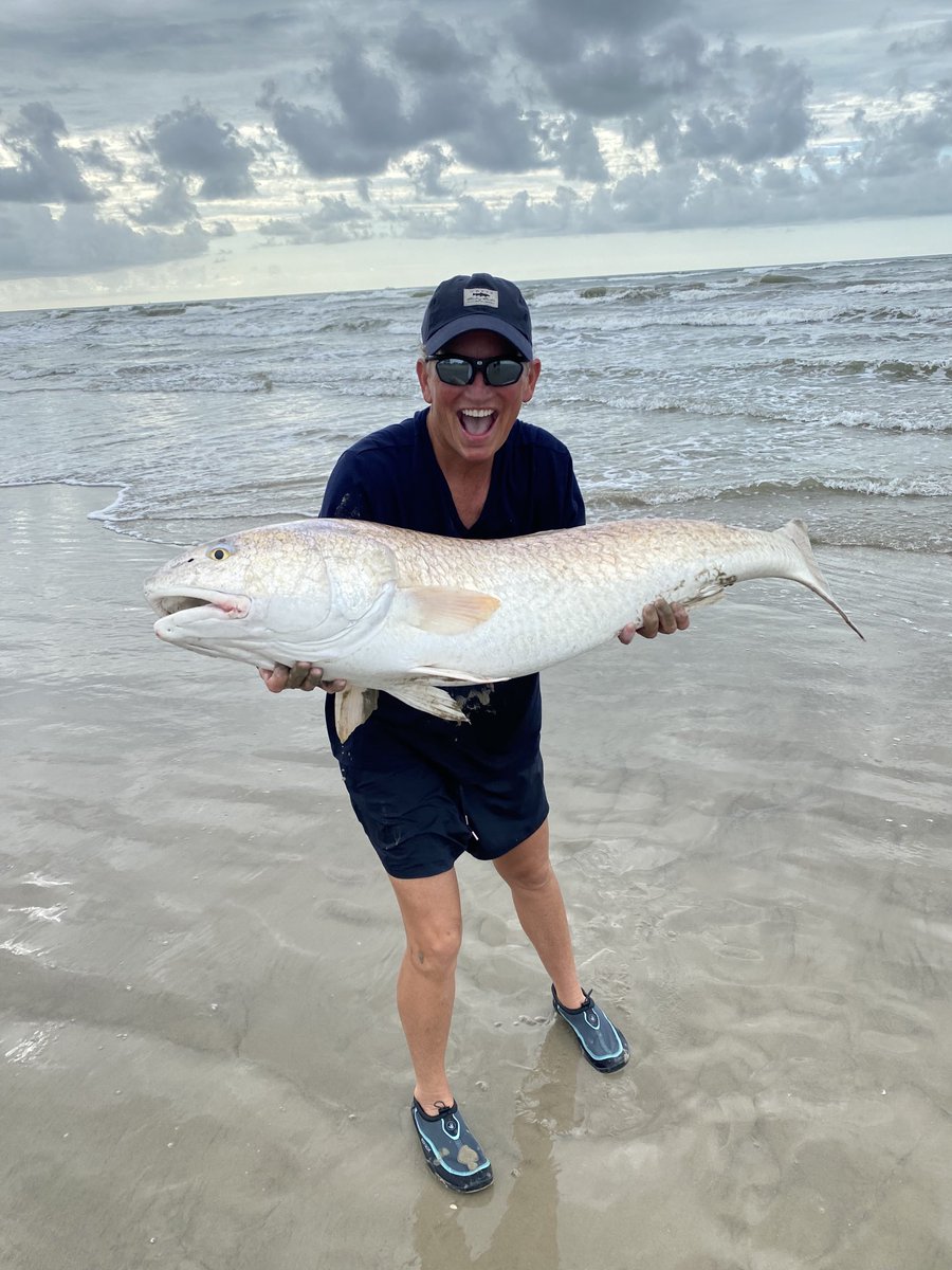 Reds are running this morning in #Galveston!