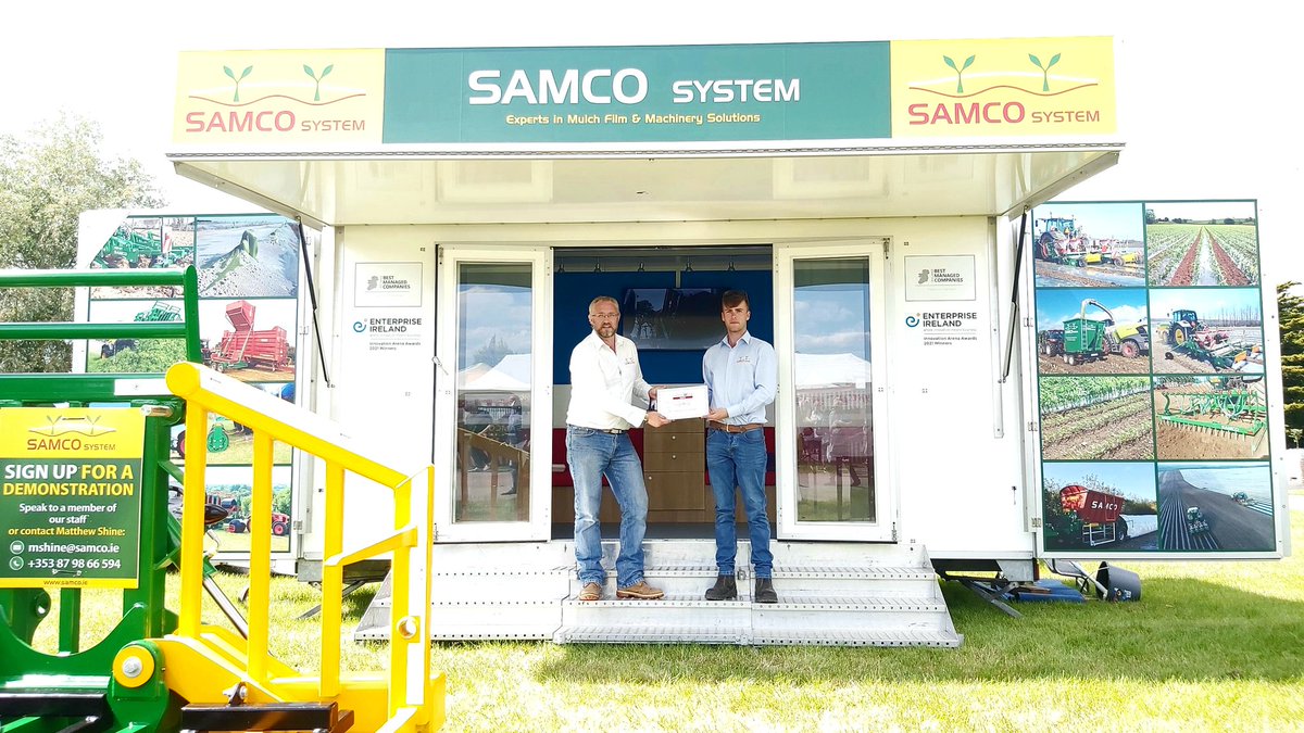 samcosystem's tweet photo. An honour to be awarded the Gold Medal for best machinery stand at this year's Bath and West Show @BathandWest #samcosystem https://t.co/4DOrzHfXP4