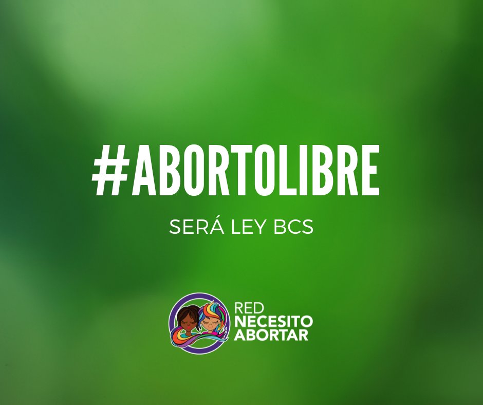 AbortarNecesito's tweet image. #AbortoLibreBCS
#SioSi