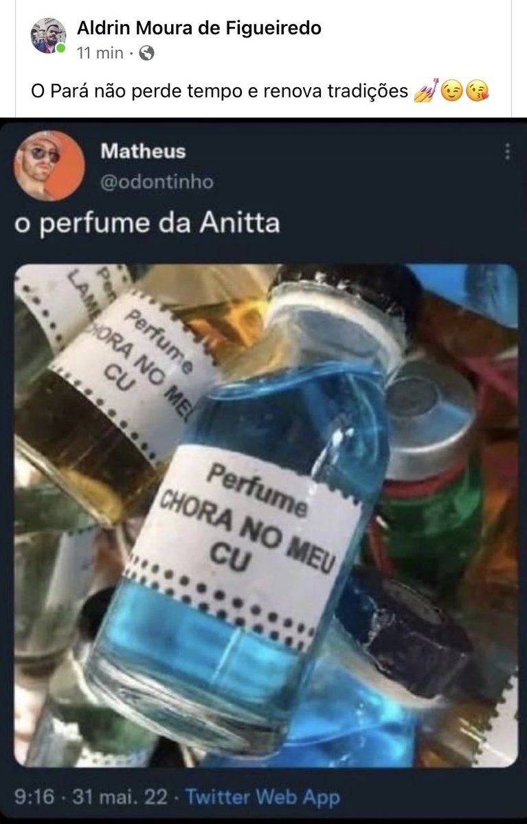 vani_raizes's tweet photo. É Pará isso. Chora mais. Kkkkkkk  @Anitta 😘 https://t.co/axXa0LwAQq