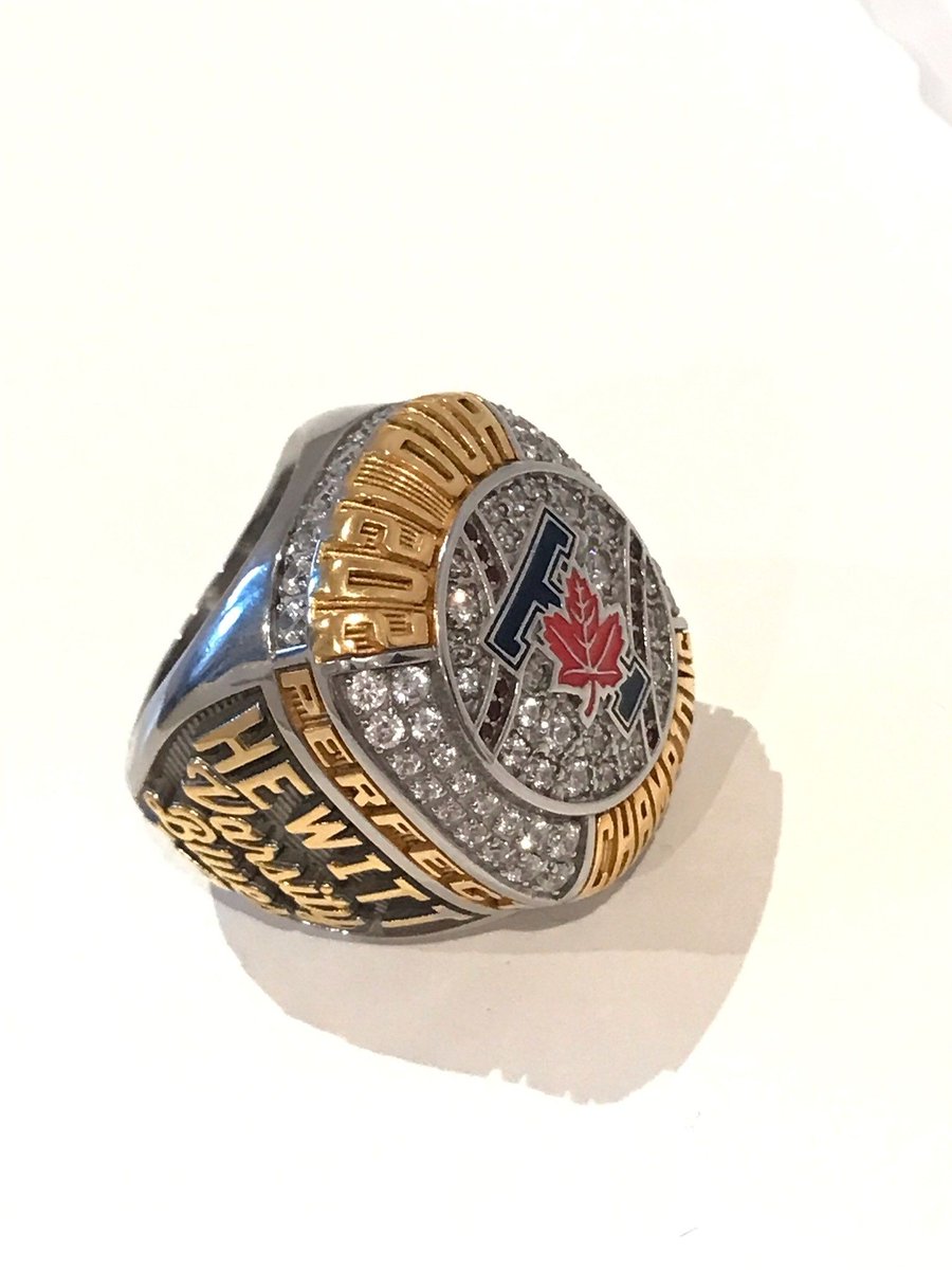 albrandstatter's tweet photo. Had a great time with long-time friend, Kevin and his son Jack at the U of T Varsity Blues baseball team golf tournament. Congratulations to Jack and his blues teammates who went 17-0 to win the OUA Championship, Check out the bling!!! https://t.co/wF79jLkTJU