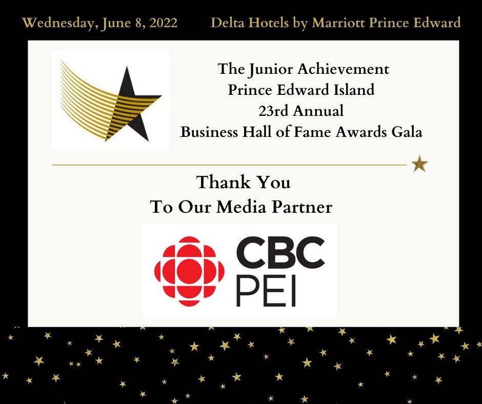 We are thrilled to be hosting the JA PEI Business Hall of Fame Awards Gala on Wednesday, June 8, 2022.  Join us in celebrating the accomplishments of Liam &amp; Kim Dolan, Peter MacDonald, and Dan MacIsaac. To reserve your seats, please contact Virginia Harris at vharris@japei.org
