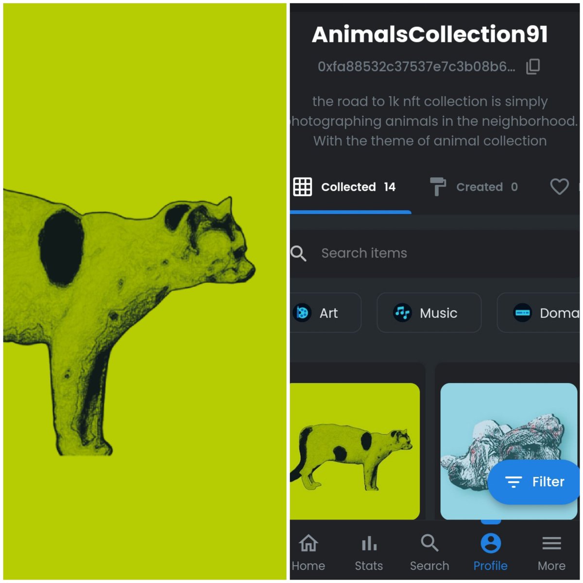 AnimalsARTz's tweet image. My new Animals Collection (CAT)
link is in bio
#nftproject #nftdrop #nftsale #nftsales #nftcommunity #nftcollection #nftnews #nftartists #nftcollector