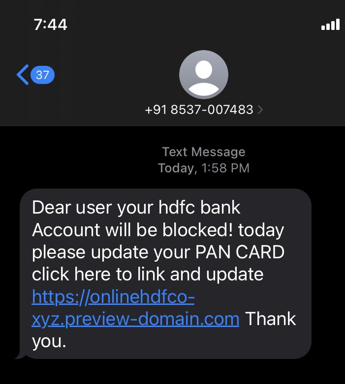 navin1900's tweet image. @HDFC_Bank @HDFCBank_Cares @HDFCBankNews 
#bankscams #alertcitizens 
Check this is the new way for scammers 
@Cyberdost