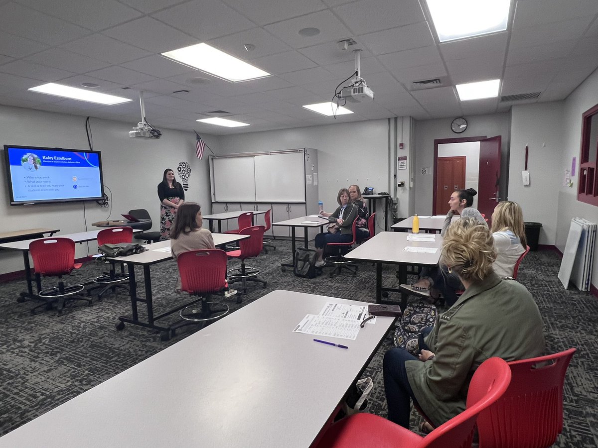 i2Conference's tweet image. Kaley Esselborn from @EVERFI shares about how to meet real-world needs using free online lessons!  
#I2Conference 
#INelearn