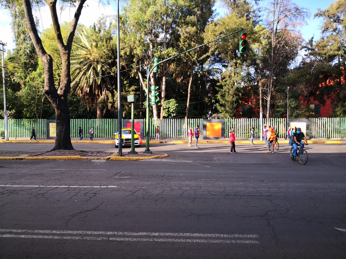 Así el #parodetransporte en la #CDMX