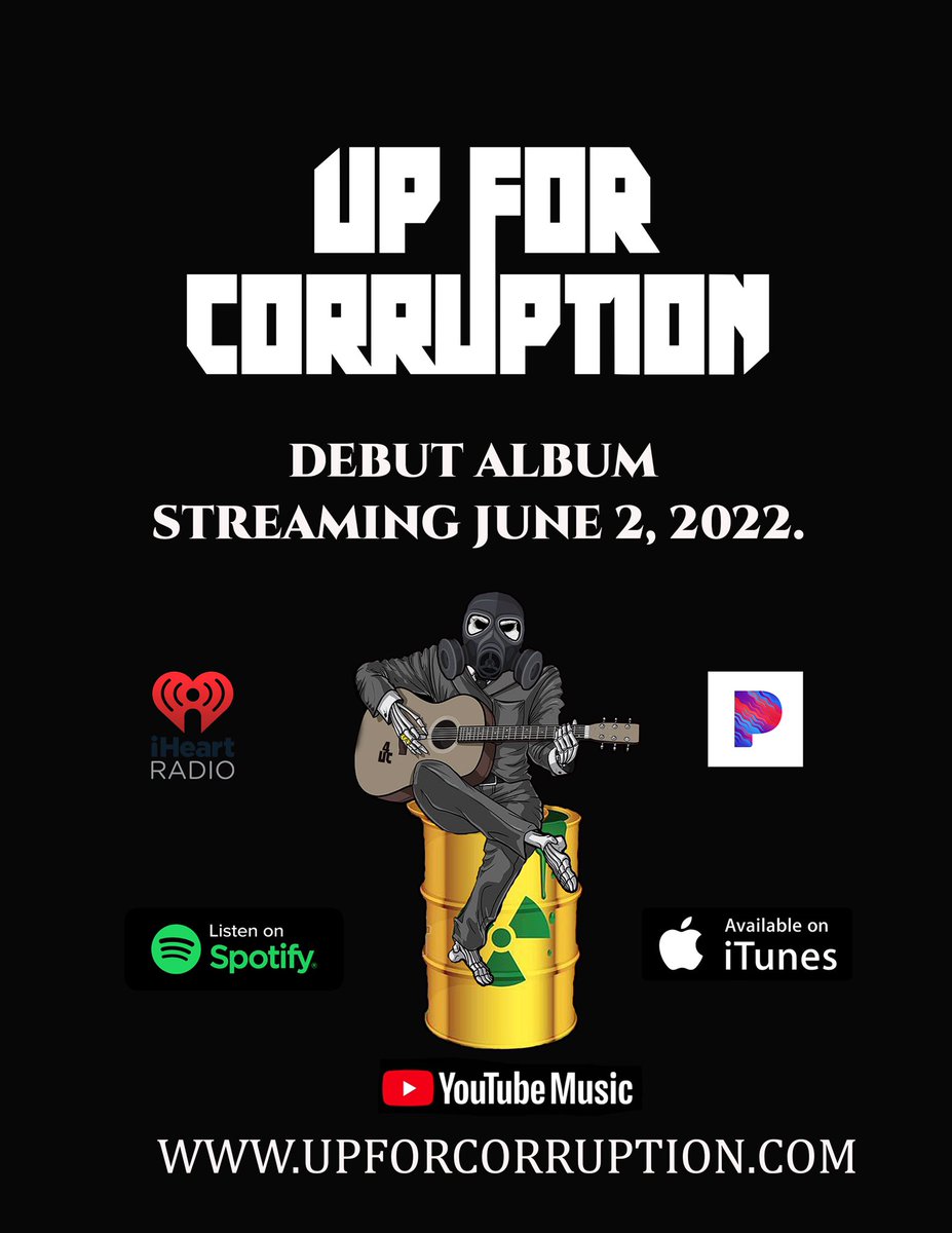 Up4Corruption's tweet photo. Our album drops tonight at 7 PM central standard time in America. Should be on all streaming services. https://t.co/FX2oDL3VnN