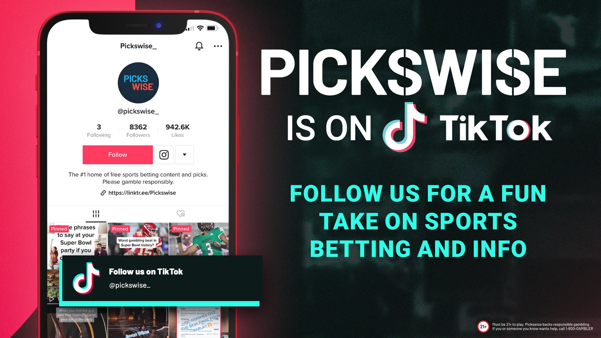 Pickswise on Twitter "Looking for sports betting content on TikTok? 🧐