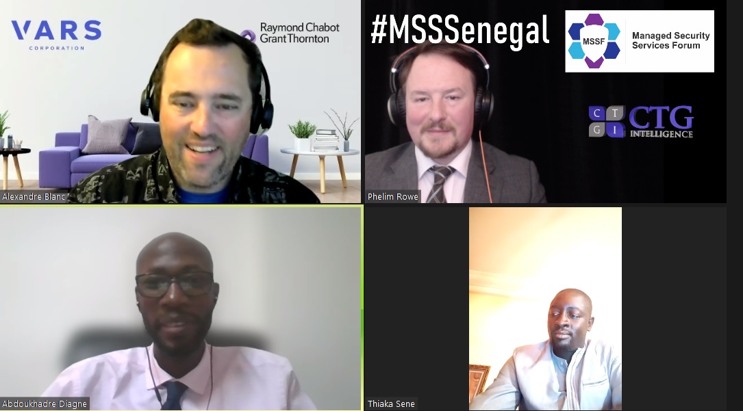 CtgIntelligence's tweet photo. Who should lead #cybersecurity in #Senegal and are they the ultimate 'translator'? Big Questions with Abdoukhadre Diagne, Sammuel Diedhiou and Thiaka Sene moderated by Alexandre Blanc at the #MSSSenegal right now! #MSSNetwork #MSSConference #Francais https://t.co/gwfsK6Gt8Y