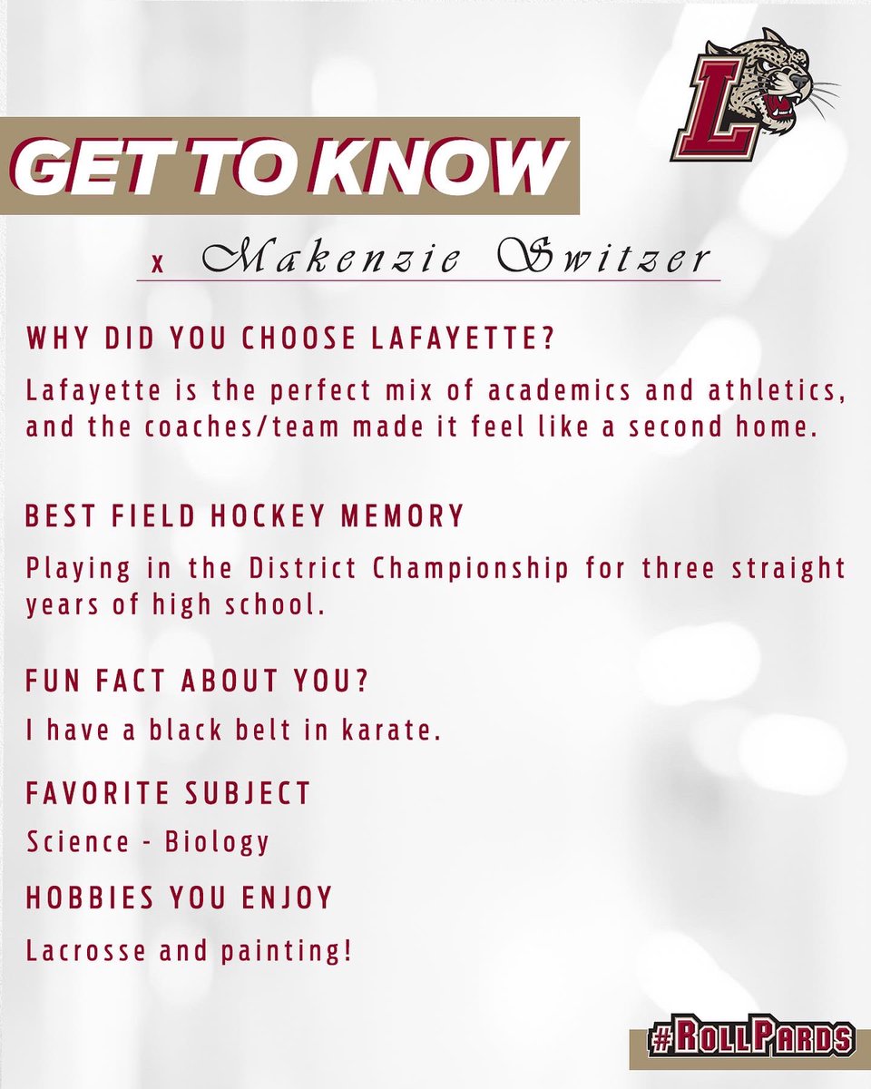 LafayetteFH's tweet photo. Coming right out of our PA backyard, please welcome Makenzie Switzer! 🏡

Check back daily to meet our eight-member incoming class of 2️⃣0️⃣2️⃣6️⃣ this week 🐆

#RollPards https://t.co/jlsNzXjejF