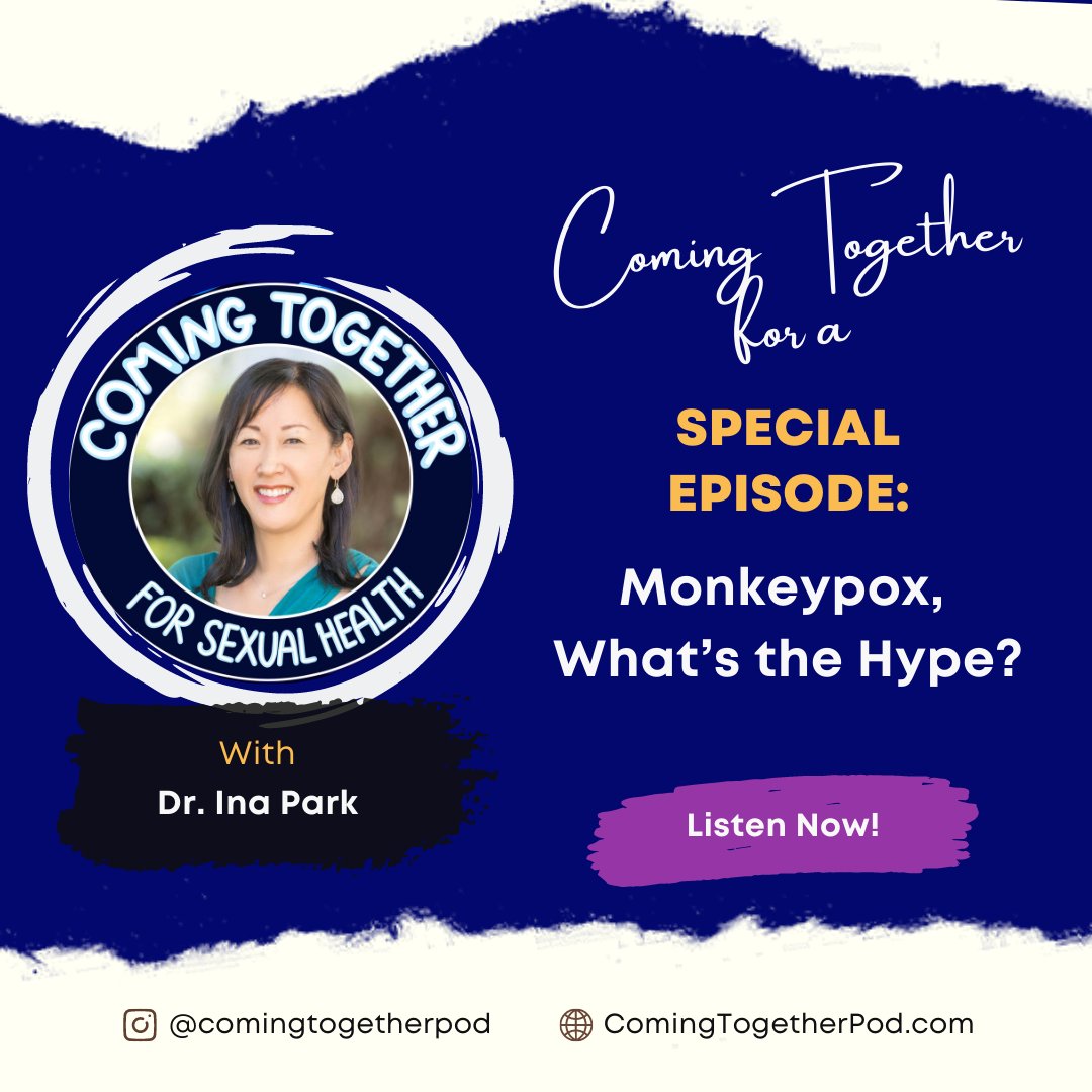 In the latest episode of <a href="/CaliforniaPTC/">CAPTC</a>'s Coming Together for Sexual Health, <a href="/InaParkMD/">Ina Park</a> gets listeners up to speed on monkeypox open.spotify.com/episode/5SdTom…