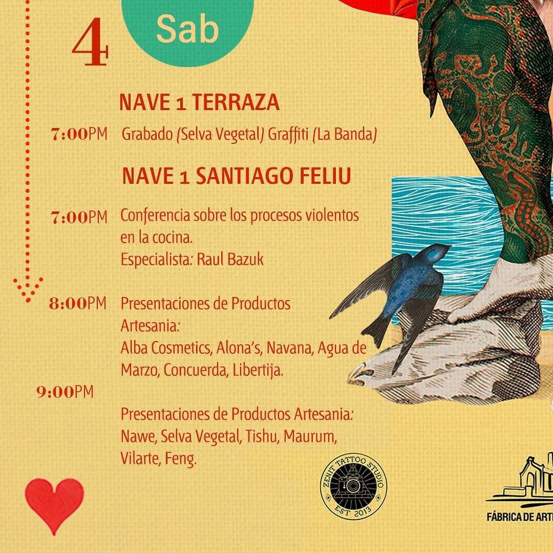 fabricadeartecu's tweet photo. 💥 La Retaguardia 💥

¡Esto comienza HOY! Música, exposiciones, Djs, bazar de artesanía, instalaciones, tatuajes , graffitis en vivo y más. ¡Celebrando el 9no aniversario de @zenit_tattoo_cu ! 💥

¡Corre la voz! 🙌🏻

#EventosFAC #FábricaDeArteCubano #Cuba #LaHabana #ZenitTattoo https://t.co/e5FGc3nV9G