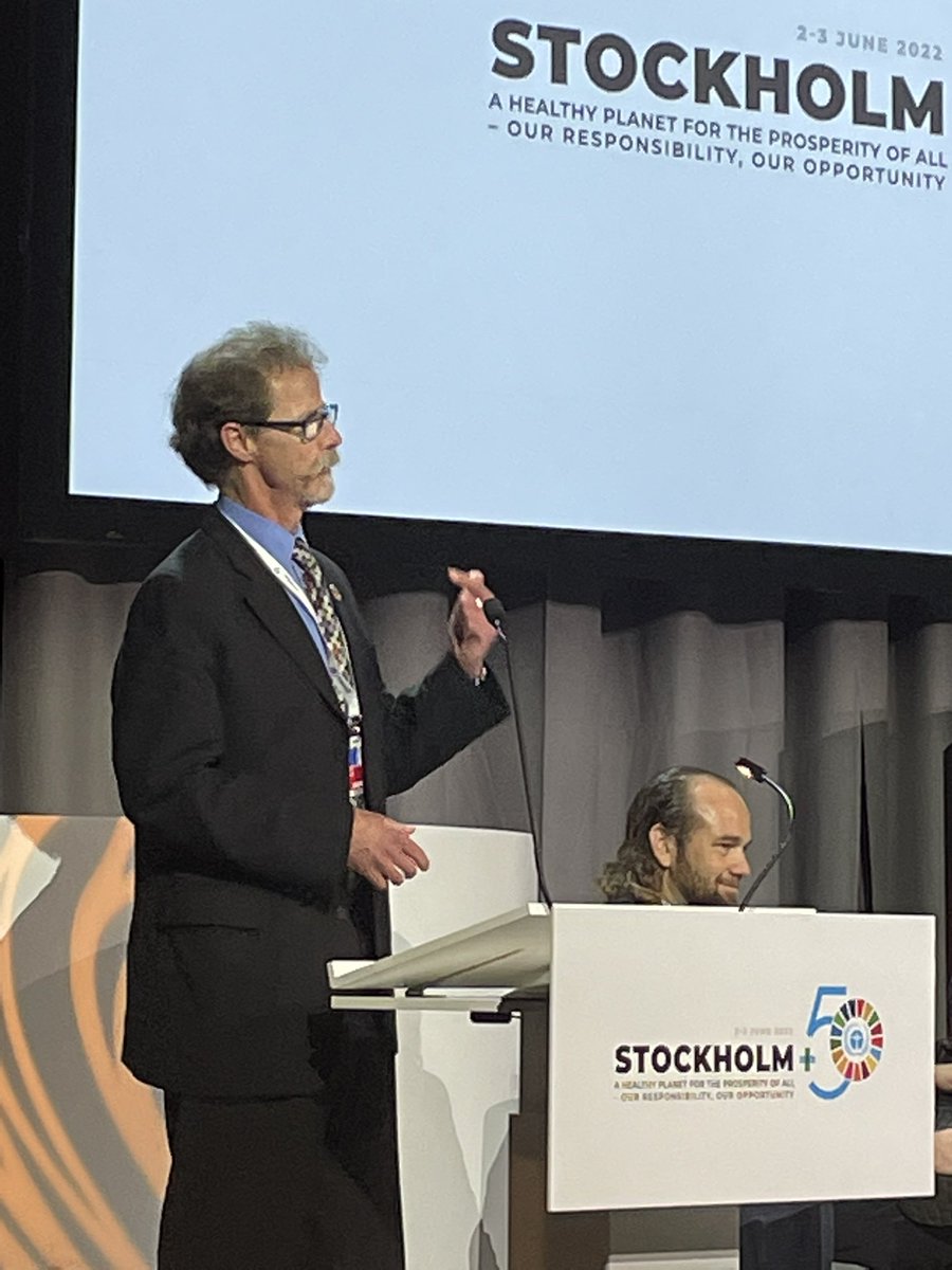 Statement: David Boyd (UN Special Rapporteur on HR and environ) ‘The right to healthy environ has to be seen as a catalyst for transformational change to the triple environmental crisis. Need to take UN resolution on HR4environment to the ground - use the tool now!’ #Stockholm50