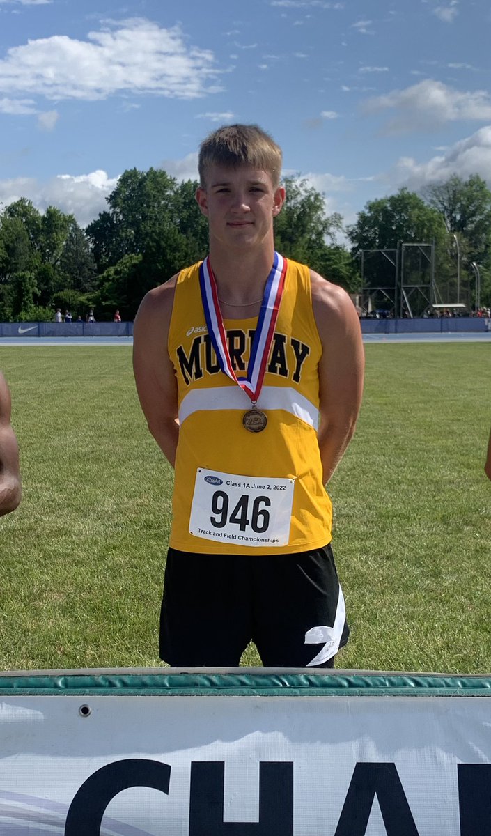 Congratulations to Mason Grant on his 5th place Finish in the 100 M Dash! <a href="/MurraySchools/">Murray Independent Schools</a>