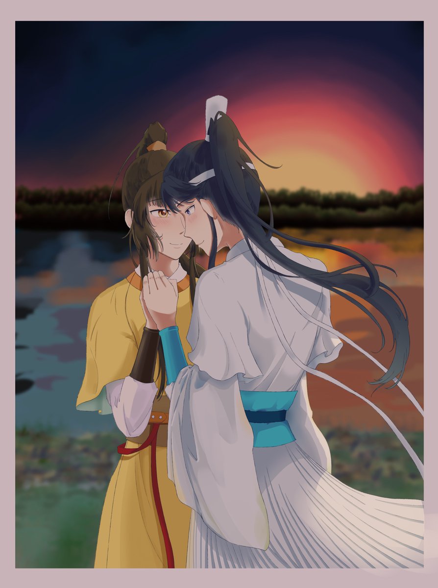 #zhuiling 
#追凌
我回來了，
唔……好久沒畫畫，沒有新作，
這是上一年畫的畫……
很潦草……
不過畫不是重點，我只是想打個招呼，我回來畫畫了。
