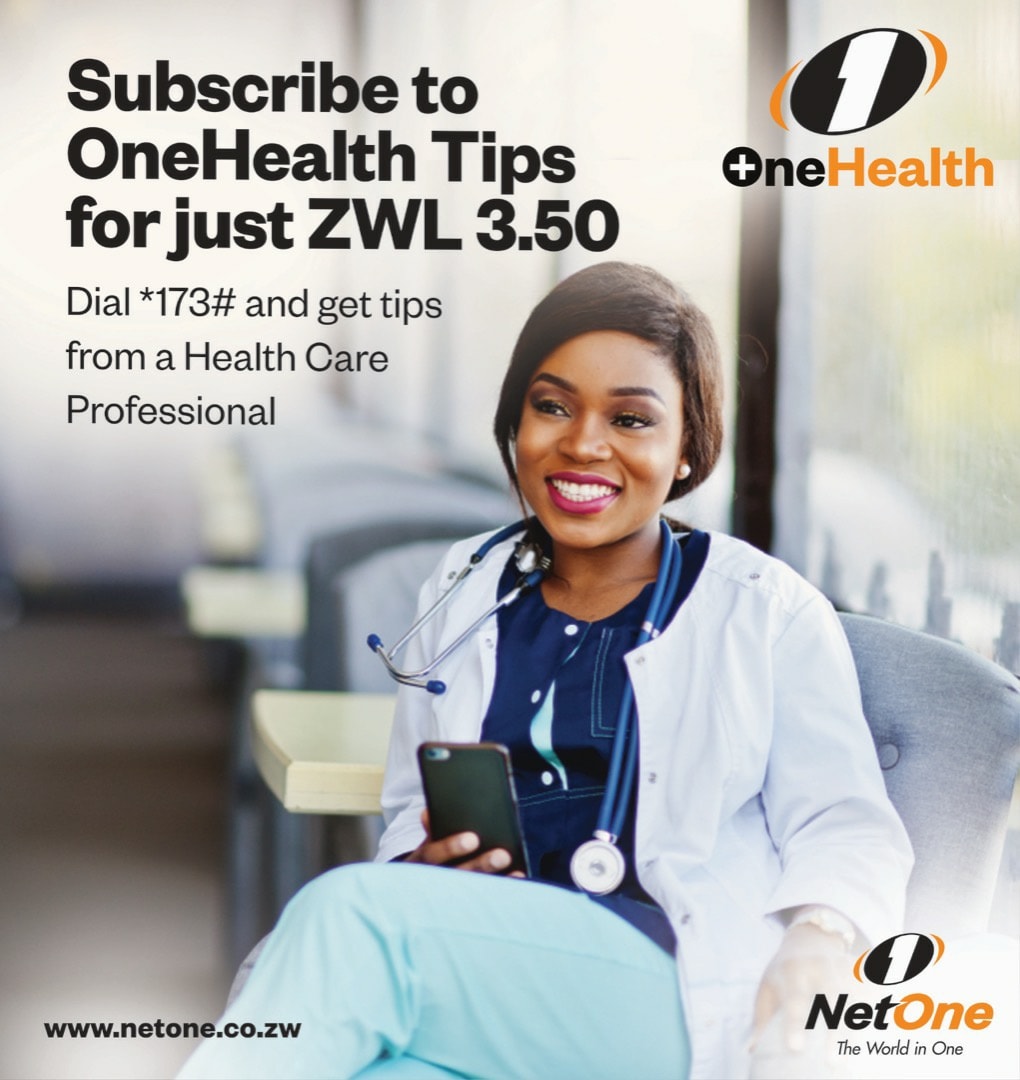 NetOneCellular's tweet photo. Subscribe to OneHealth Tips for just ZWL3.50 and get health care tips from a health care professional. Simply dial *173# and follow the steps.
#OneHealthTips https://t.co/IGlbf1K8YE