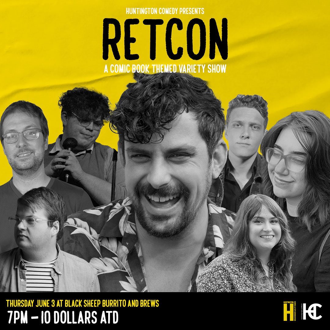 DowntownHWV's tweet photo. TONIGHT at 7PM at @BlackSheepWV!! Admission is $10. #LaughLocal #HuntingtonWV https://t.co/xrBU65hEqC