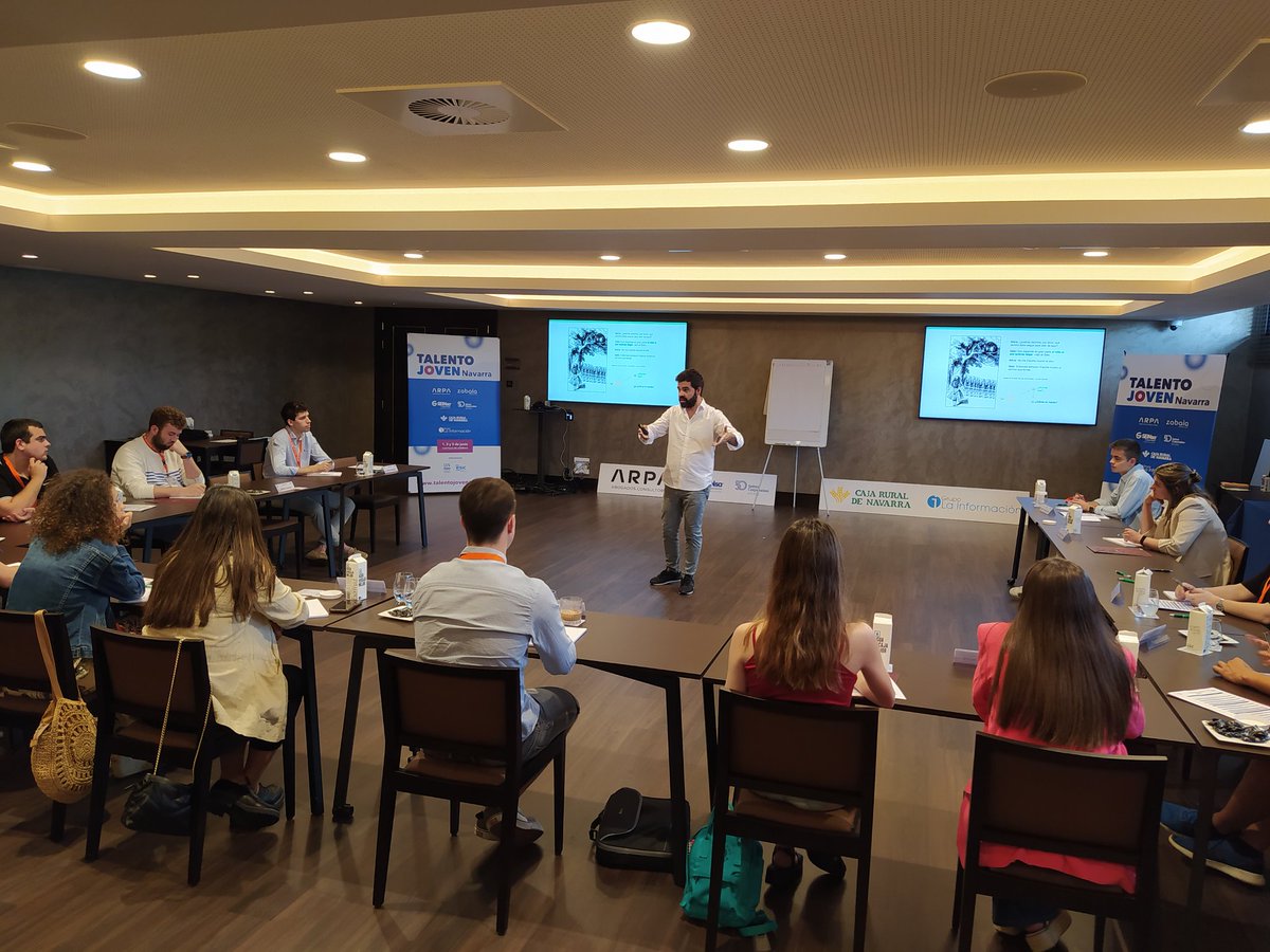 ARPA_Abogados's tweet photo. Hoy estamos asistiendo a la 2 jornada del #Talentojoven, una preciosa iniciativa de la que formamos parte y que pretende identificar el talento emergente en #Navarra y mantenerlo en nuestro territorio de forma activa.
Para vosotros, ¿qué es el talento? https://t.co/w3uVaPrHdw