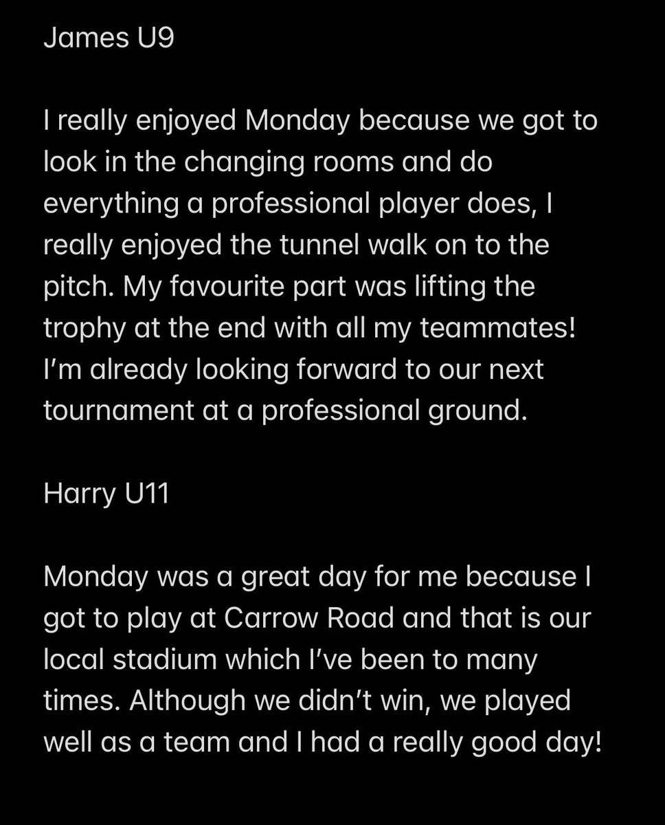 Following the conclusion of the <a href="/PrecisionPass/">Precision Pass ⚽️ Play On The Pitch</a> tournament at Carrow Road, we asked some of our players for their thoughts! 🧡