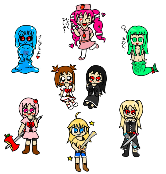 #引用RTで絵をあげて5人指名してバトンでお気に入りの絵を載せる
時間をかけて作った集合絵がお気に入りです https://t.co/X6COmmnMk7