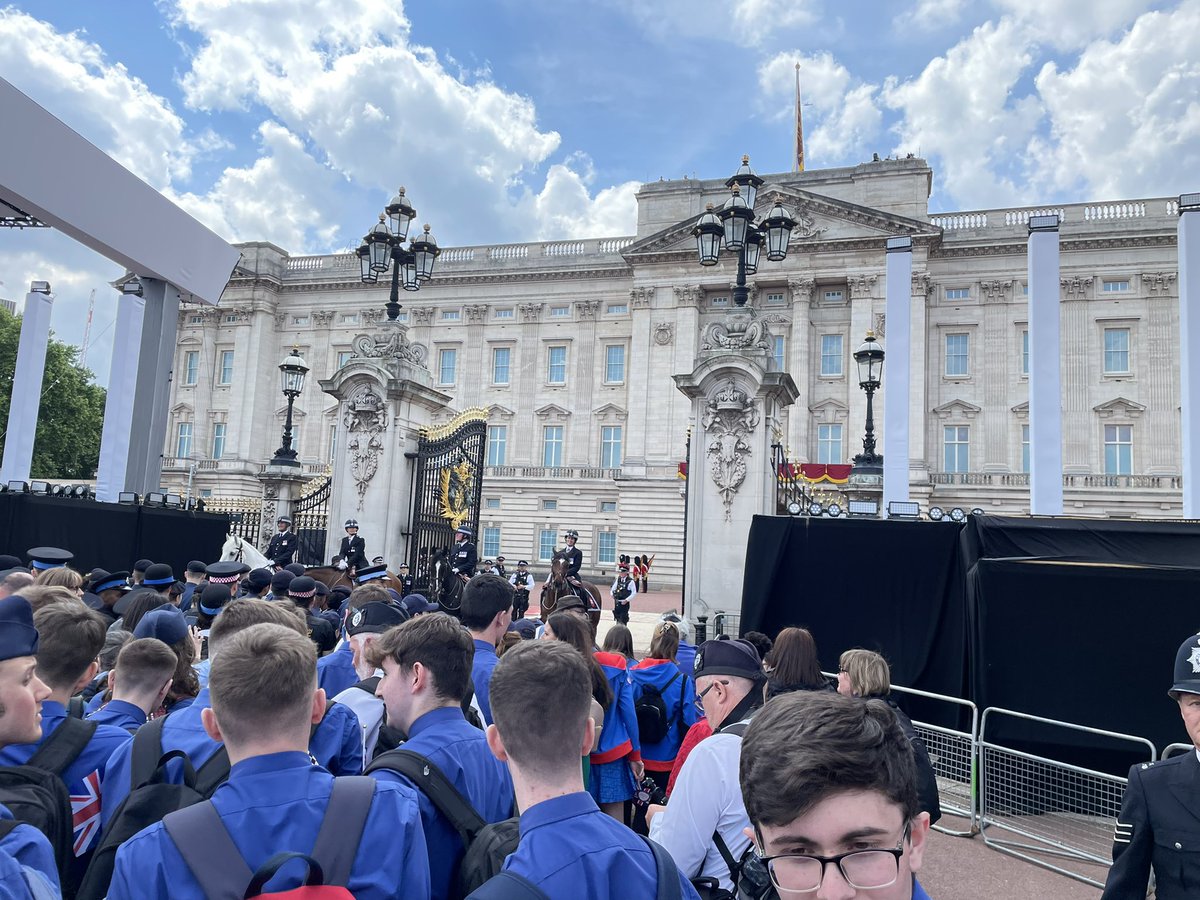 Our contingent had a great day at #TroopingTheColour! More photos to come soon, but now we’re off to the London Eye! #PlatinumJubilee