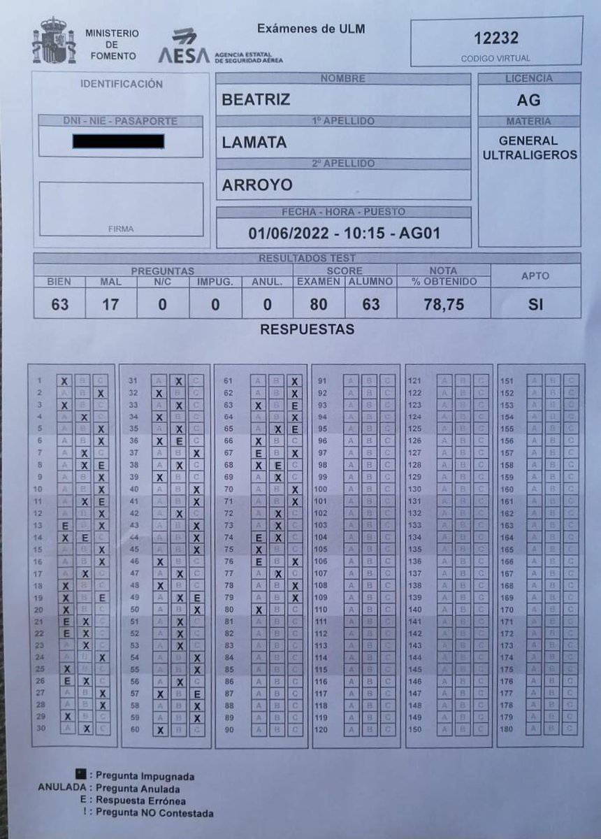 AutogirosMizar's tweet photo. ¡Aprobada! Nuestra alumna Beatriz ha aprobado el examen teórico para obtener la licencia de piloto ULM, con la habilitación AG. Ahora a completar las horas de vuelo. ¡Enhorabuena! https://t.co/tAOTCG8V5b