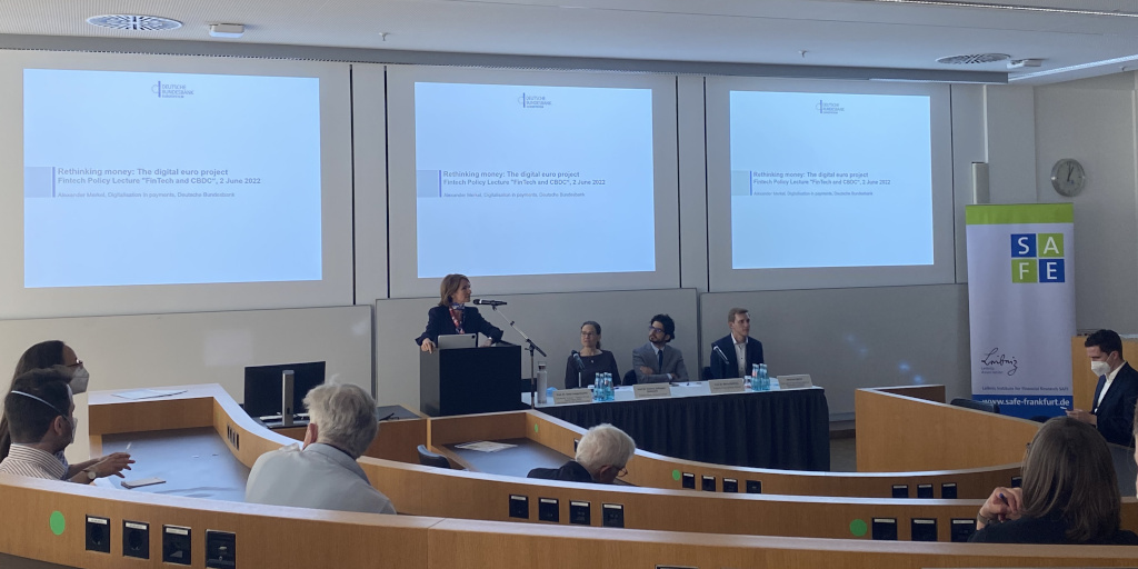 Thank you, Corinne Zellweger-Gutknecht (<a href="/UniBasel/">Universität Basel</a>), <a href="/marcodellerba_/">Marco Dell'Erba</a>, and Alexander Merkel (<a href="/bundesbank/">Deutsche Bundesbank</a>) for the insightful debate between practitioners and researchers on how a #DigitalEuro could change the monetary landscape, moderated by Katja Langenbucher today #CBDCs