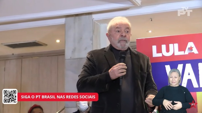 'O que eu queria com essa reunião não era falar, era aprender sobre cooperativismo!' @LulaOficial em encontro realizado no Rio Grande do Sul. #VamosJuntosPeloBrasil 🇧🇷