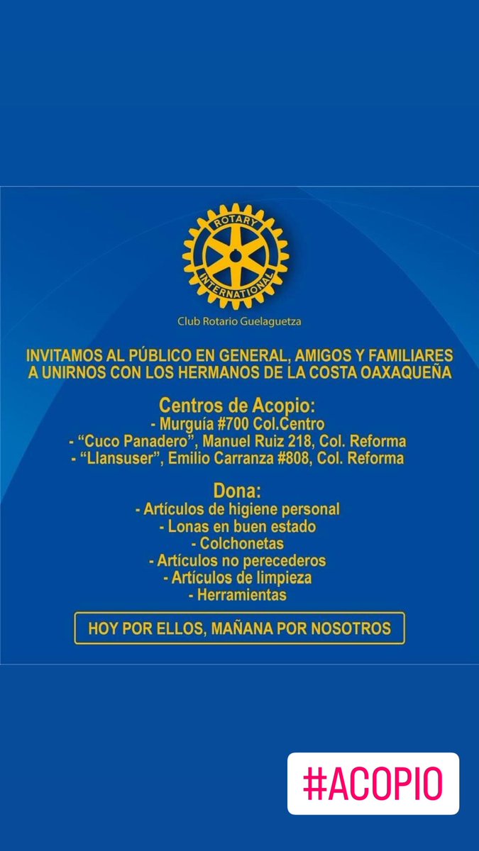 oaxacaes's tweet photo. Centros de acopio en #Oaxaca para comunidades afectadas por el huracán #Agatha … https://t.co/mDtuGj64WQ
