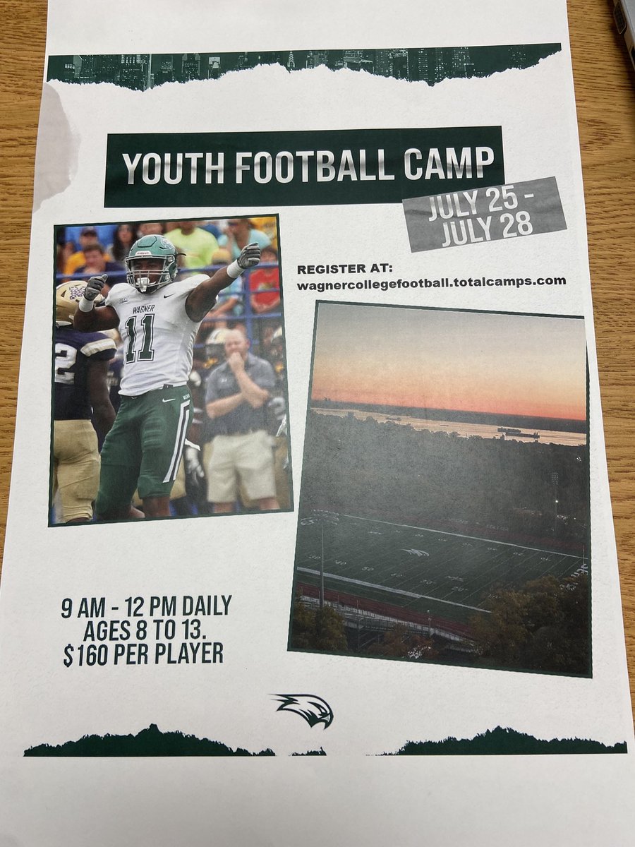 Youth league camp, open to boys and girls .