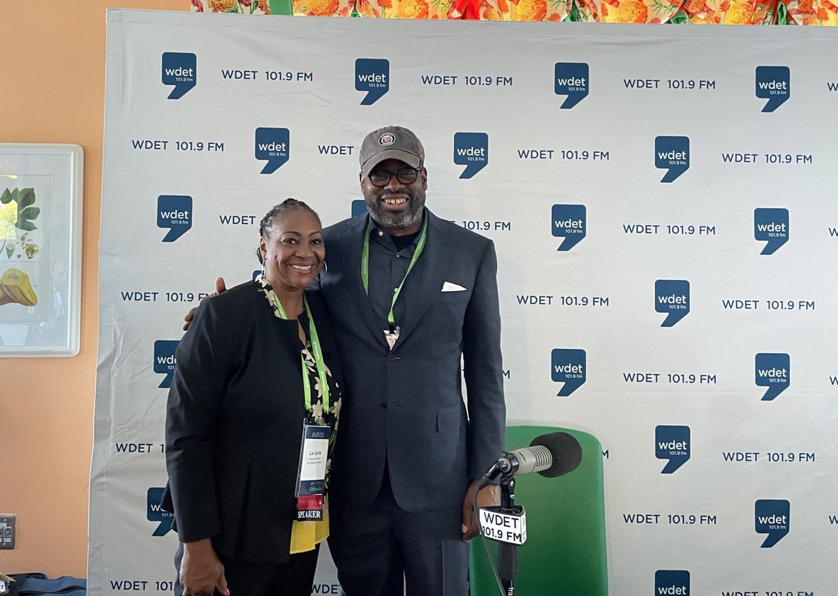 La June Montgomery Tabron (@lajunetabron) on Twitter photo Today at #MPC22, I sat down with <a href="/SHDetroit/">Stephen Henderson</a> live on #DetroitToday on <a href="/wdet/">WDET 101.9FM</a> to discuss the Business Case for Racial Equity and our shared fate. We need to support our workforce so that all children and all families can thrive. wdet.org/shows/detroit-… Today at #MPC22, I sat down with <a href="/SHDetroit/">Stephen Henderson</a> live on #DetroitToday on <a href="/wdet/">WDET 101.9FM</a> to discuss the Business Case for Racial Equity and our shared fate. We need to support our workforce so that all children and all families can thrive. wdet.org/shows/detroit-…