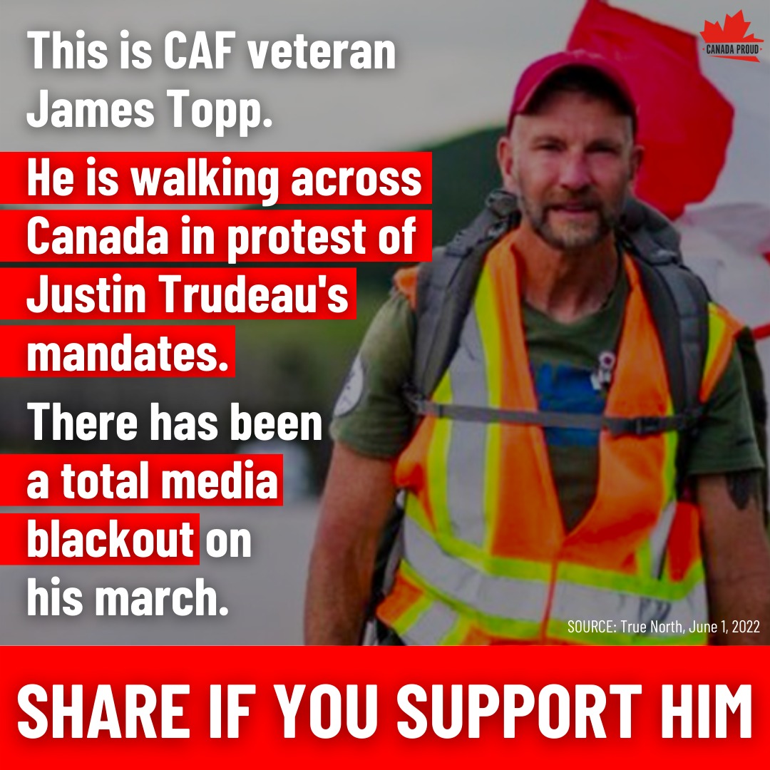 WeAreCanProud's tweet image. The liberal media doesn't want you to know about James Topp. 

👇 Spread this far and wide so that every Canadian knows about him.