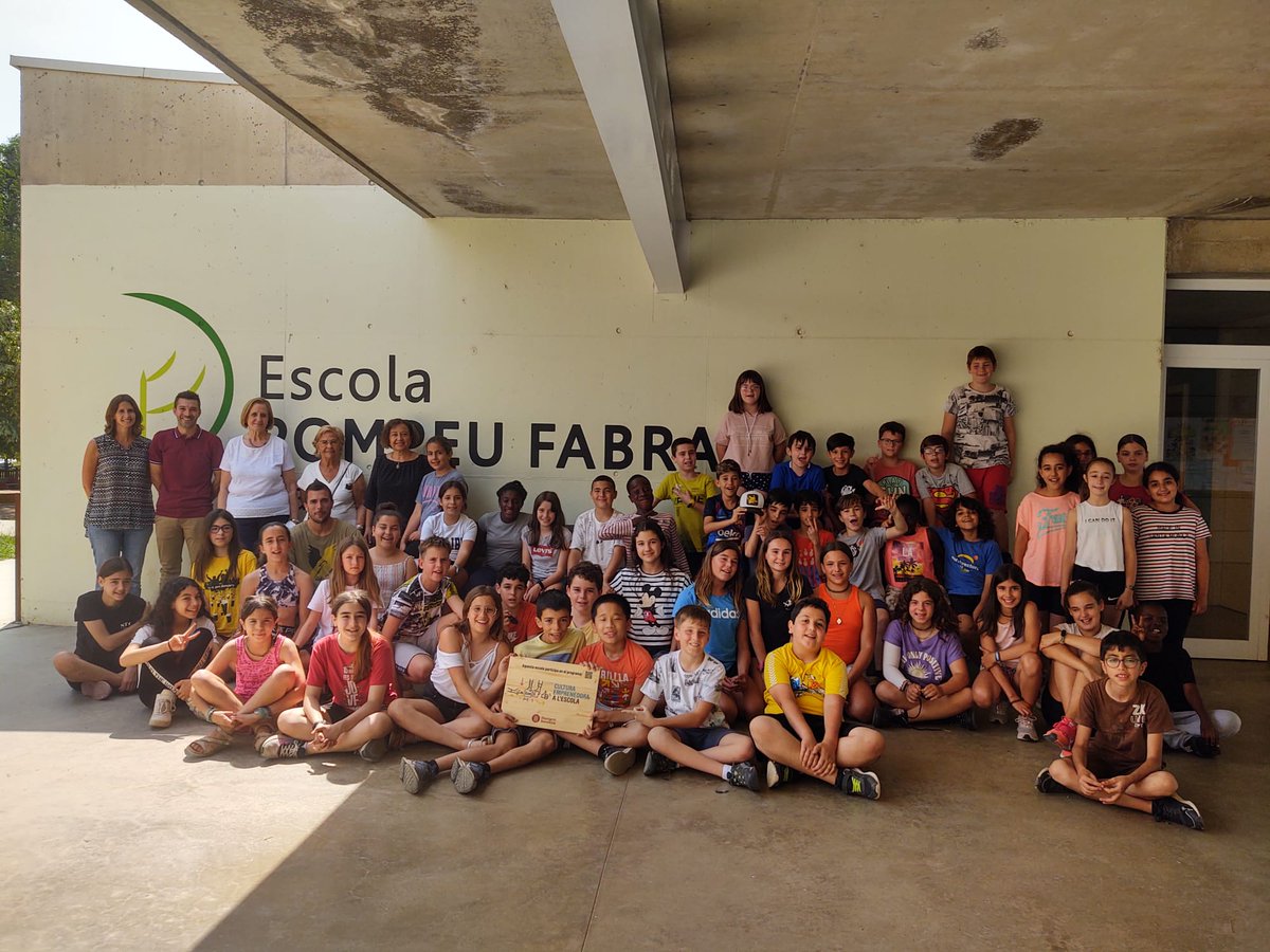 Acte de cloenda del #Cueme de la <a href="/diba/">Diputació de Barcelona</a> al <a href="/PompeuManlleu/">Escola Pompeu Fabra Manlleu</a>.