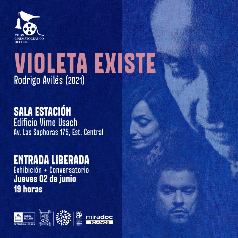 gonzaloieb's tweet photo. ¡Hoy! #VioletaExiste (Rodrigo Avilés), el Mejor Documental Nacional de la última versión de @ineditchile, gratis hoy a las 19hrs en #SalaEstación @extensionusach🎬 #AtlasCinematográficodeChile @CCDocumental + Info en https://t.co/v6gGekjCBz https://t.co/fS7SIVMzei