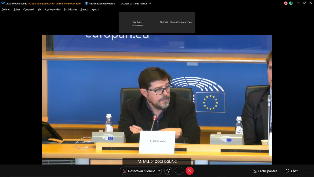 idertec_umu's tweet photo. Our collaborator @NachoAlamillo @fderechomur  presenting the closing remarks at the @Europarl_EN workshop "eID and Citizenship: The Concept, the Risks and the Regulation" at @Europarl_EN https://t.co/j5V6jleNr7