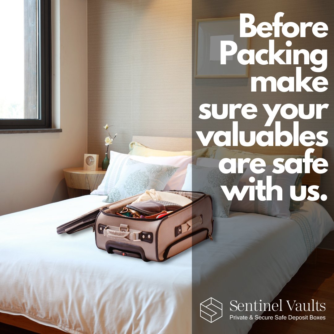 SentinelVaults's tweet image. When you start to organise your bags for summer trips remember that you can keep all your valuables safe with us while you are away!