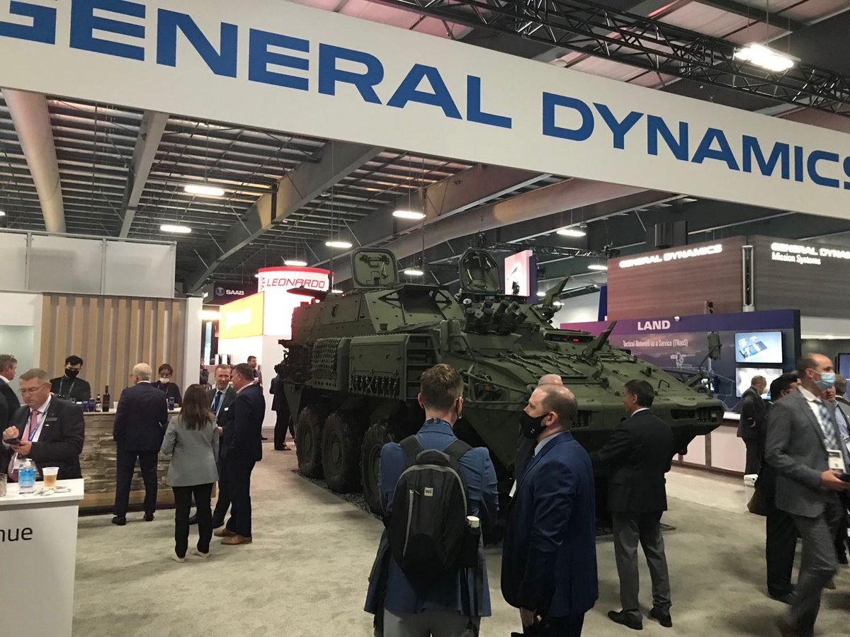 GD_LandSystems's tweet photo. It is great to be back at #CANSEC this week, engaging with customers, industry partners and suppliers! Be sure to pop by booth 1301 indoors and booth 3026 outdoors to meet our team and see our vehicles on display. 🇨🇦
#GDLSCanadaatCansec #ThePowerTeam #CANSEC2022 https://t.co/4f7CHq9TVc
