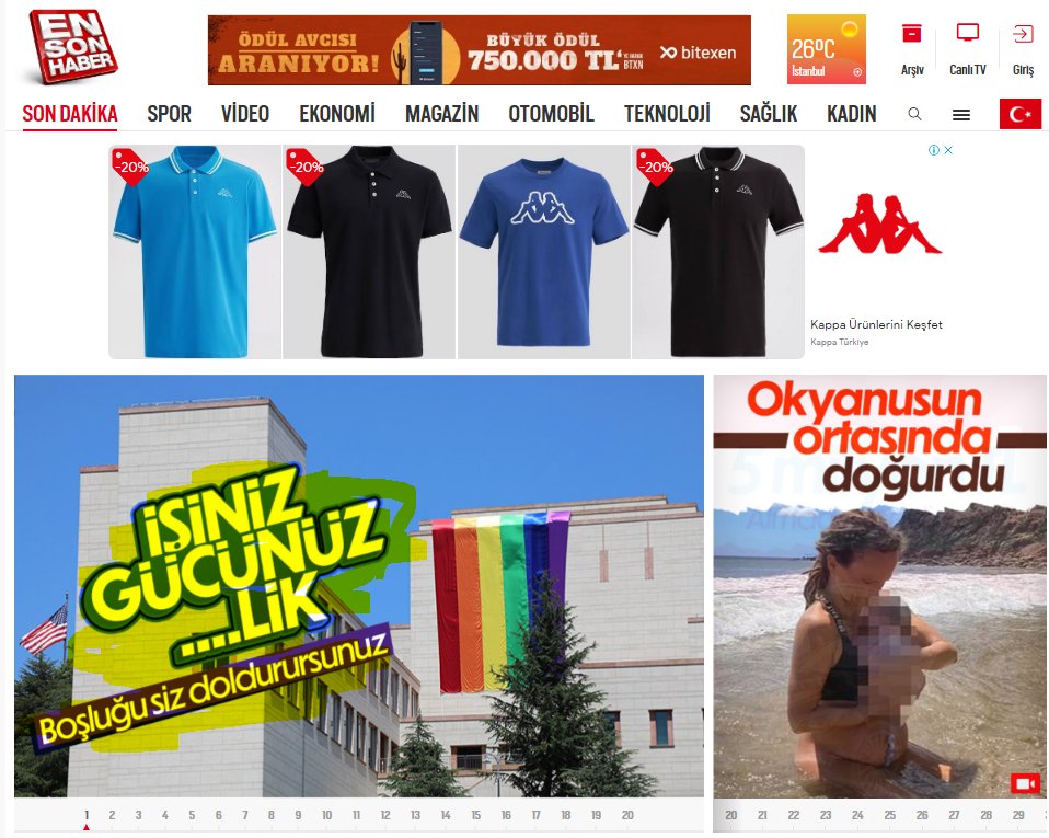 11'i kadın, 15 editörün ibretlik manşeti.