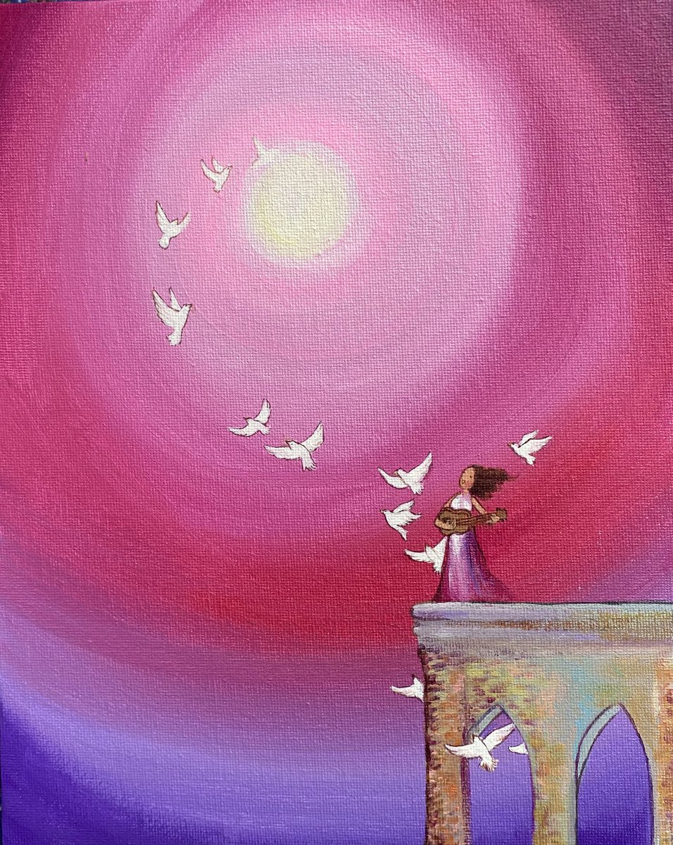 edieart's tweet photo. Art of the day
🕊 🎶 
Song for peace 
#paintings #nftcommunity #art https://t.co/aEit7q7UBA