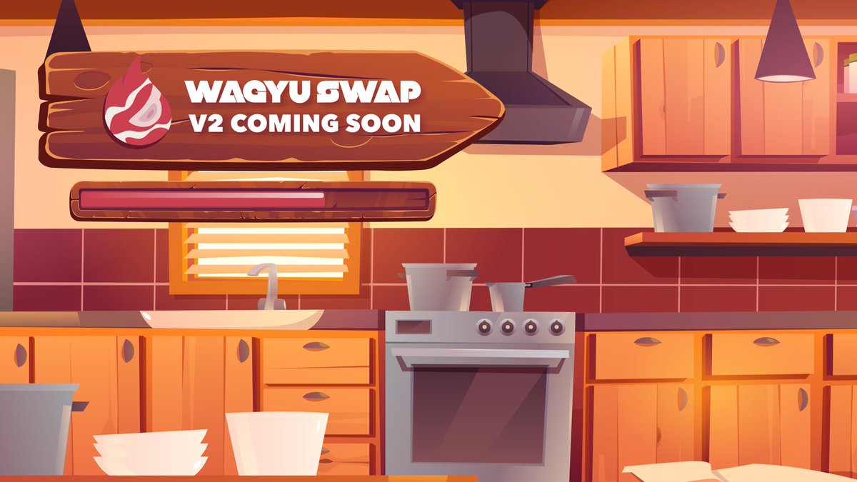 The #Wagyuswap kitchen is being remodeled for the future.

Expect a variety of tasty new features to satisfy even the heartiest Degen cravings. 👅

🧑‍🍳🧑‍🍳👷‍♀️⚒️🔥🥩