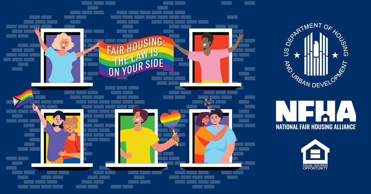 natfairhouse's tweet image. Wherever you want to live and whatever your gender identity, you're protected by the Fair Housing Act. If you believe you've experienced housing discrimination because of your gender identity, file a complaint with HUD at hud.gov/fairhousing #HappyPrideMonth