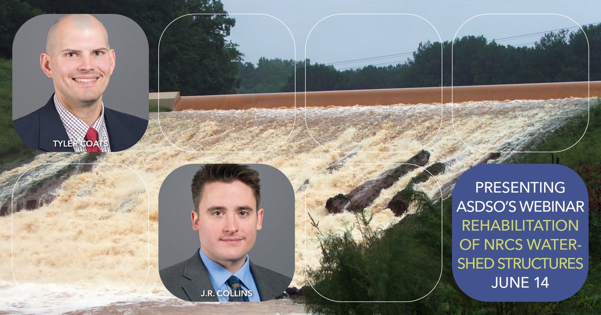 SchnabelEng's tweet photo. Don’t miss this webinar, June 14th from 12:00 p.m. to 2:00 p.m. (EST): Rehabilitation of NRCS Watershed Structures–a Consultant’s Perspective, offered by ASDSO. Register today! https://t.co/4c8AxMoUIA
#ASDSO #schnabelengineering https://t.co/VPxJyTp9KW