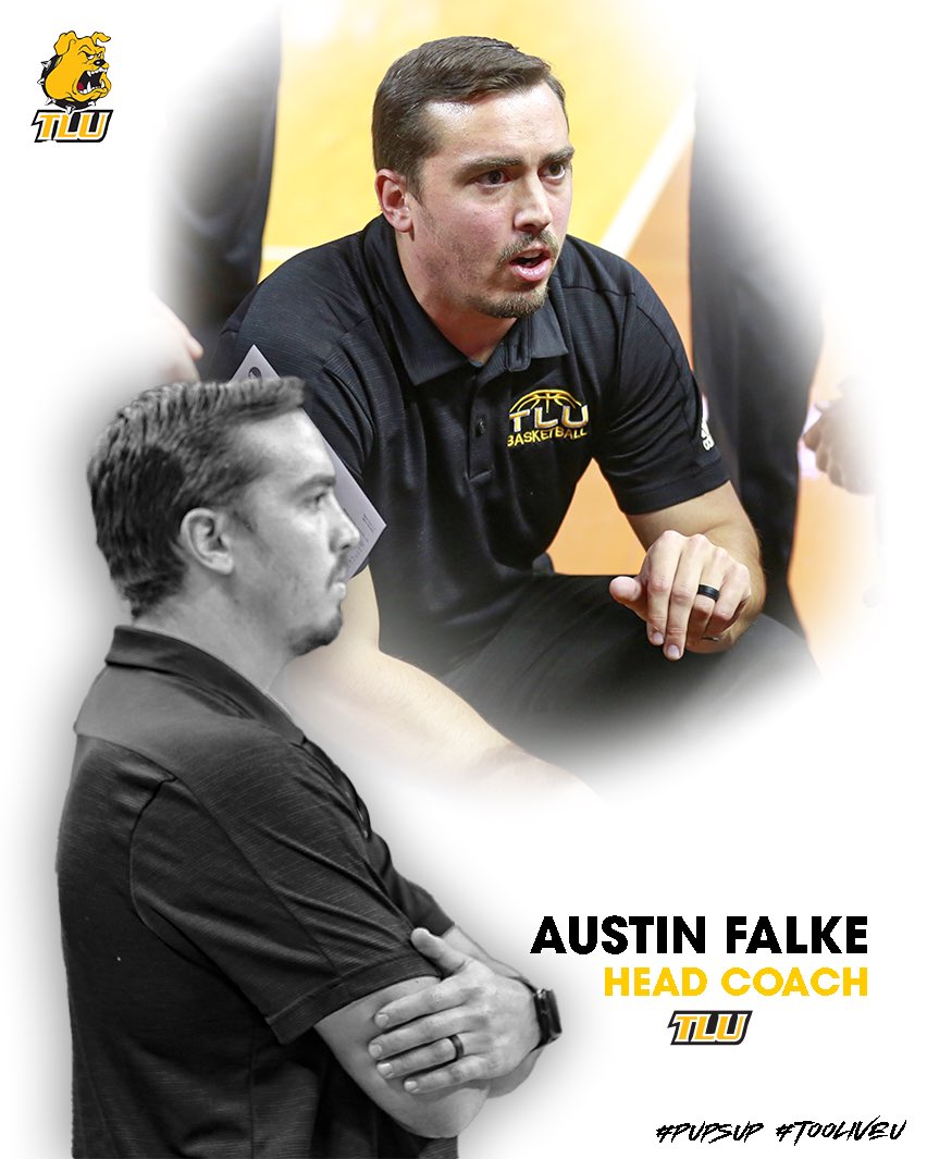 TLU Men’s Basketball (@tlubasketball) on Twitter photo “He’s a winner.” - <a href="/coachwacker/">Mike Wacker-Retired Coach-Teacher</a>
It’s official.
Our next head coach: <a href="/Coach_AFalke314/">Austin James Falke</a> 🐶
📰: tlubulldogs.com/sports/mbkb/20…
#TooLiveU | #PupsUp “He’s a winner.” - <a href="/coachwacker/">Mike Wacker-Retired Coach-Teacher</a>
It’s official.
Our next head coach: <a href="/Coach_AFalke314/">Austin James Falke</a> 🐶
📰: tlubulldogs.com/sports/mbkb/20…
#TooLiveU | #PupsUp
