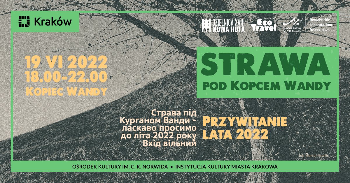 EcotravelF's tweet photo. Zapraszamy na święto Kopca Wandy! https://t.co/qv2653SVmE #nowahuta #Krakow #KopiecWandy #Strawa https://t.co/1U0PdFxyNq