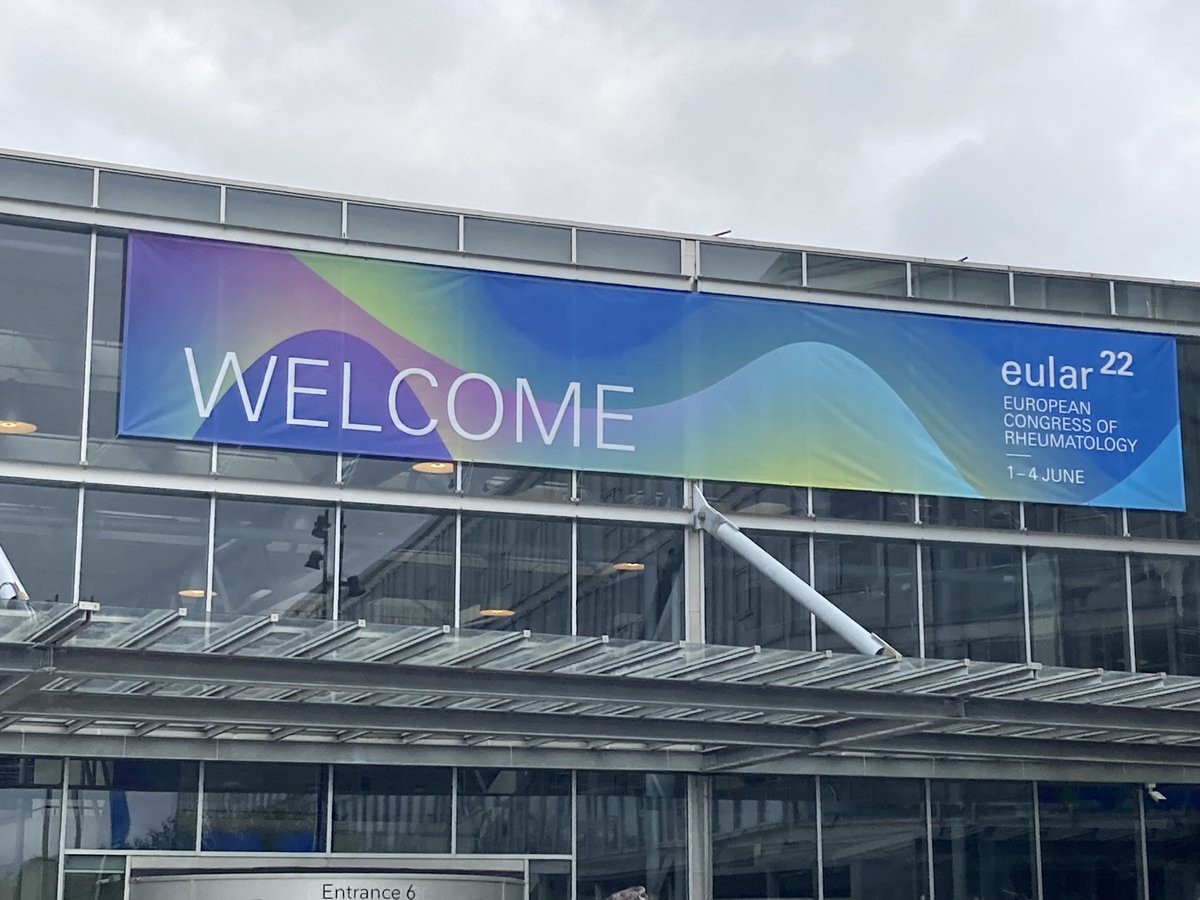 Great to see RPUK members at Eular2022 <a href="/hilary_mckee/">Hilary Mckee</a> <a href="/RheumPharmacist/">Kalveer Flora</a> <a href="/ClaireJ1986/">Claire Jones</a>
