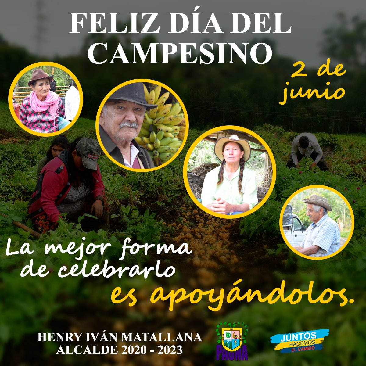PaunaBoy's tweet photo. ¡Feliz día del Campesino!
"¡Que vivan los campesinos!, y que los dejen vivir, que el campo sin campesinos, existe sin existir” Maestro Jorge Velosa.
"Juntos Hacemos el Cambio" https://t.co/uSUiCEnfzD