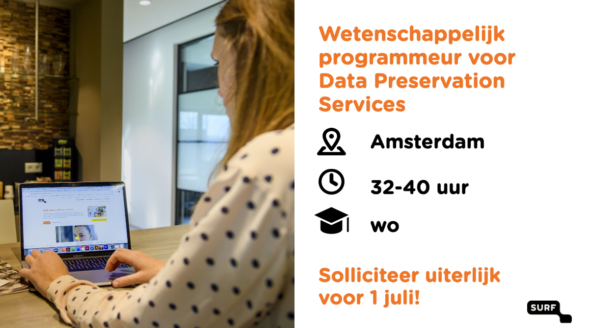 SURF_NL's tweet photo. #vacature Ben jij een ontwikkelaar met interesse in de Ops kant van DevOps? En wil jij bijdragen aan #onderzoek en #onderwijs in Nederland? Kom dan werken bij SURF 👉 https://t.co/pT9oX4dMHE https://t.co/pD9Yq2P8yE