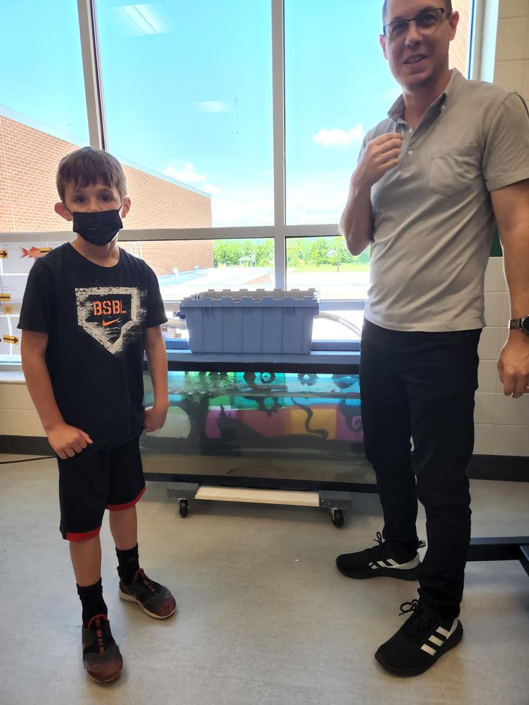 Important memories being made. Researchers taught the whole school about aquaponics!