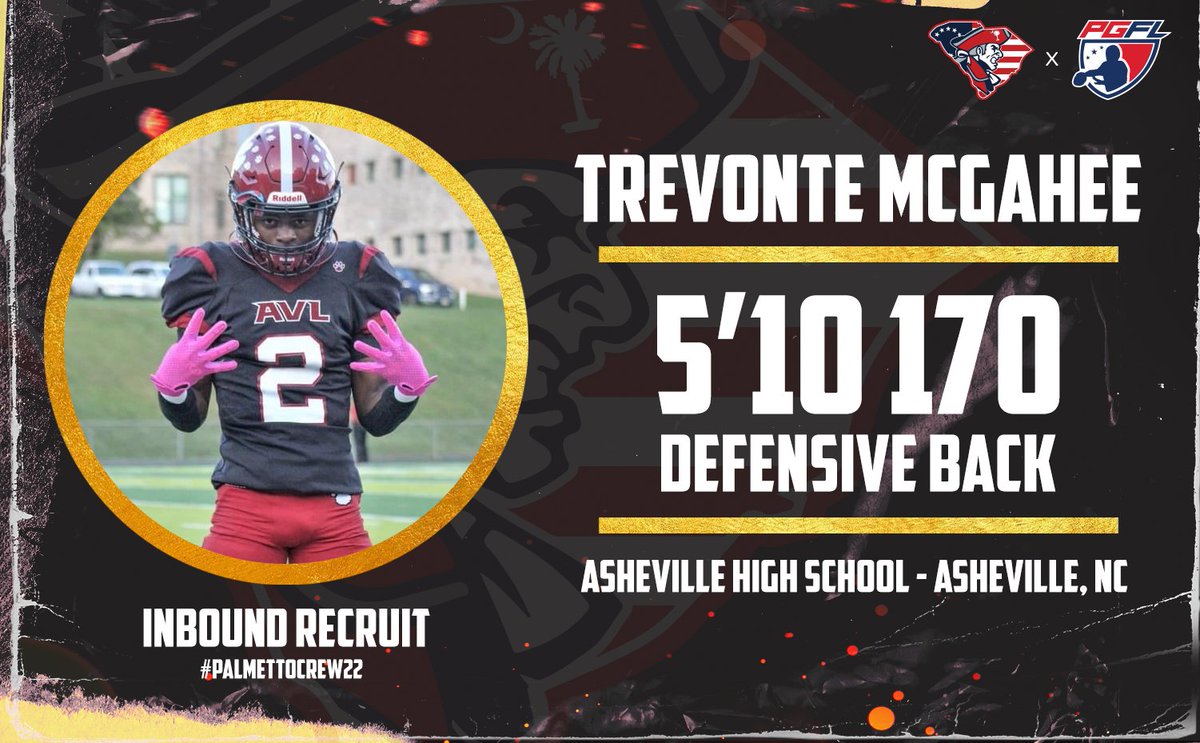 🚨INBOUND SIGNEE🚨

DB (5'10 170) Trevonte McGahee from Asheville High School in Asheville, NC has signed to the Minutemen.

@Tre2reckless 
 
#PalmettoCrew22 #BattleO